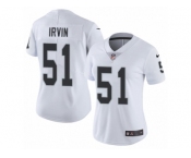 Women's Nike Oakland Raiders #51 Bruce Irvin Vapor Untouchable Limited White NFL Jersey