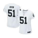 Women's Nike Oakland Raiders #51 Bruce Irvin White NFL Jersey