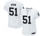 Women's Nike Oakland Raiders #51 Bruce Irvin White NFL Jersey