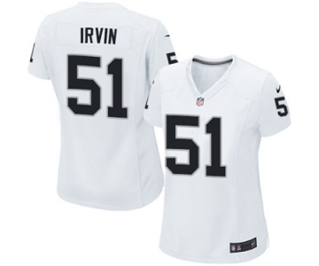 Women's Nike Oakland Raiders #51 Bruce Irvin White NFL Jersey