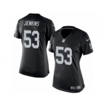 Women's Nike Oakland Raiders #53 Jelani Jenkins Limited Black Team Color NFL Jersey