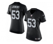 Women's Nike Oakland Raiders #53 Jelani Jenkins Limited Black Team Color NFL Jersey