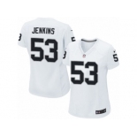 Women's Nike Oakland Raiders #53 Jelani Jenkins Limited White NFL Jersey