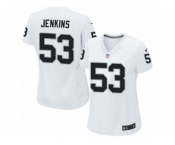 Women's Nike Oakland Raiders #53 Jelani Jenkins Limited White NFL Jersey