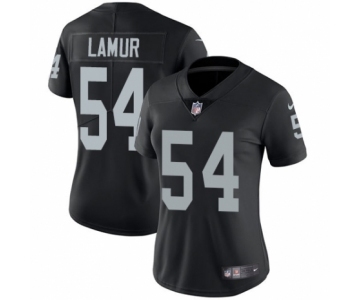 Women's Nike Oakland Raiders #54 Emmanuel Lamur Black Team Color Vapor Untouchable Elite Player NFL Jersey