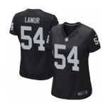 Women's Nike Oakland Raiders #54 Emmanuel Lamur Game Black Team Color NFL Jersey