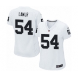 Women's Nike Oakland Raiders #54 Emmanuel Lamur Game White NFL Jersey