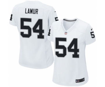 Women's Nike Oakland Raiders #54 Emmanuel Lamur Game White NFL Jersey