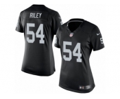 Women's Nike Oakland Raiders #54 Perry Riley Limited Black Team Color NFL Jersey