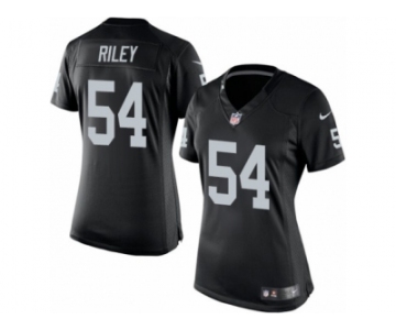 Women's Nike Oakland Raiders #54 Perry Riley Limited Black Team Color NFL Jersey