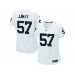 Women's Nike Oakland Raiders #57 Cory James Limited White NFL Jersey