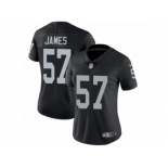 Women's Nike Oakland Raiders #57 Cory James Vapor Untouchable Limited Black Team Color NFL Jersey