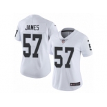 Women's Nike Oakland Raiders #57 Cory James Vapor Untouchable Limited White NFL Jersey