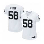 Women's Nike Oakland Raiders #58 Kyle Wilber Game White NFL Jersey