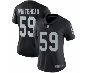 Women's Nike Oakland Raiders #59 Tahir Whitehead Black Team Color Vapor Untouchable Elite Player NFL Jersey