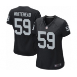 Women's Nike Oakland Raiders #59 Tahir Whitehead Game Black Team Color NFL Jersey