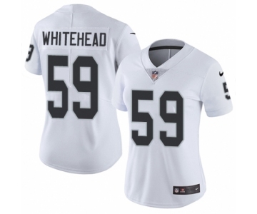 Women's Nike Oakland Raiders #59 Tahir Whitehead White Vapor Untouchable Elite Player NFL Jersey