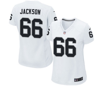 Women's Nike Oakland Raiders #66 Gabe Jackson White NFL Jersey