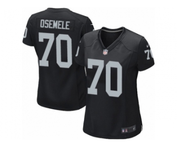 Women's Nike Oakland Raiders #70 Kelechi Osemele Game Black Team Color NFL Jersey