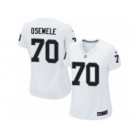 Women's Nike Oakland Raiders #70 Kelechi Osemele Game White NFL Jersey