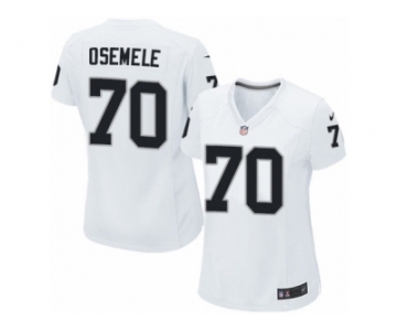 Women's Nike Oakland Raiders #70 Kelechi Osemele Game White NFL Jersey