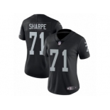 Women's Nike Oakland Raiders #71 David Sharpe Vapor Untouchable Limited Black Team Color NFL Jersey