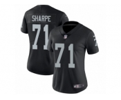 Women's Nike Oakland Raiders #71 David Sharpe Vapor Untouchable Limited Black Team Color NFL Jersey