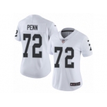 Women's Nike Oakland Raiders #72 Donald Penn Vapor Untouchable Limited White NFL Jersey