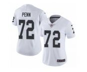 Women's Nike Oakland Raiders #72 Donald Penn Vapor Untouchable Limited White NFL Jersey