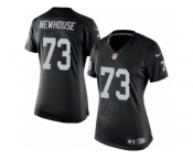 Women's Nike Oakland Raiders #73 Marshall Newhouse Limited Black Team Color NFL Jersey