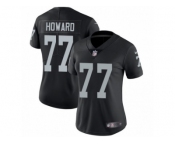 Women's Nike Oakland Raiders #77 Austin Howard Vapor Untouchable Limited Black Team Color NFL Jersey