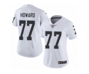 Women's Nike Oakland Raiders #77 Austin Howard Vapor Untouchable Limited White NFL Jersey