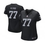 Women's Nike Oakland Raiders #77 Lyle Alzado Black Team Color NFL Jersey