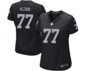 Women's Nike Oakland Raiders #77 Lyle Alzado Black Team Color NFL Jersey