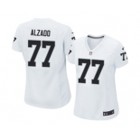 Women's Nike Oakland Raiders #77 Lyle Alzado White NFL Jersey