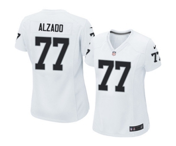 Women's Nike Oakland Raiders #77 Lyle Alzado White NFL Jersey