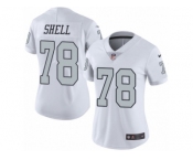 Women's Nike Oakland Raiders #78 Art Shell Limited White Rush NFL Jersey