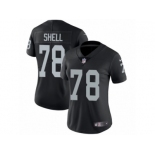 Women's Nike Oakland Raiders #78 Art Shell Vapor Untouchable Limited Black Team Color NFL Jersey