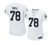 Women's Nike Oakland Raiders #78 Art Shell White NFL Jersey