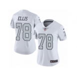 Women's Nike Oakland Raiders #78 Justin Ellis Limited White Rush NFL Jersey