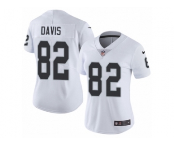 Women's Nike Oakland Raiders #82 Al Davis Vapor Untouchable Limited White NFL Jersey