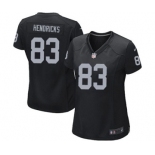 Women's Nike Oakland Raiders #83 Ted Hendricks Black Team Color NFL Jersey