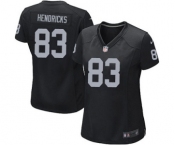 Women's Nike Oakland Raiders #83 Ted Hendricks Black Team Color NFL Jersey