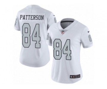 Women's Nike Oakland Raiders #84 Cordarrelle Patterson Limited White Rush NFL Jersey