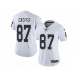 Women's Nike Oakland Raiders #87 Dave Casper Vapor Untouchable Limited White NFL Jersey