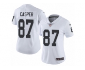 Women's Nike Oakland Raiders #87 Dave Casper Vapor Untouchable Limited White NFL Jersey