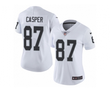 Women's Nike Oakland Raiders #87 Dave Casper Vapor Untouchable Limited White NFL Jersey