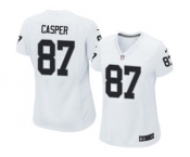 Women's Nike Oakland Raiders #87 Dave Casper White NFL Jersey