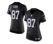 Women's Nike Oakland Raiders #87 Jared Cook Limited Black Team Color NFL Jersey