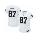 Women's Nike Oakland Raiders #87 Jared Cook Limited White NFL Jersey